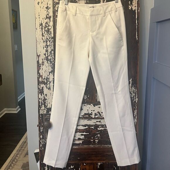 Zadig & Voltaire white wool silk likelined Prune Smock Trouser. Women’s size 34.